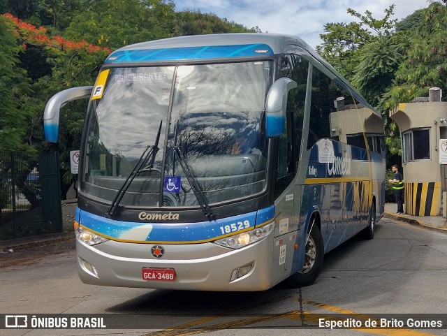 Viação Cometa 18529 na cidade de São Paulo, São Paulo, Brasil, por Espedito de Brito Gomes. Número da foto: #9693695.