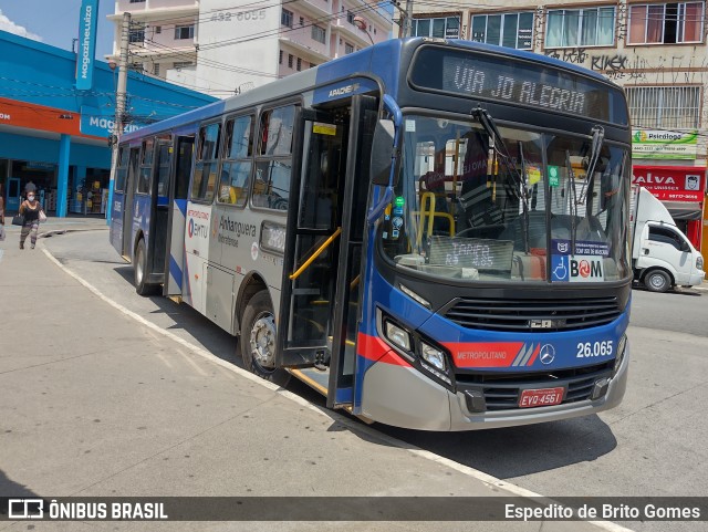 Auto Ônibus Moratense 26.065 na cidade de Franco da Rocha, São Paulo, Brasil, por Espedito de Brito Gomes. Número da foto: #9691696.