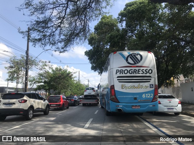 Auto Viação Progresso 6122 na cidade de Recife, Pernambuco, Brasil, por Rodrigo Matos. ID da foto: 9692105.