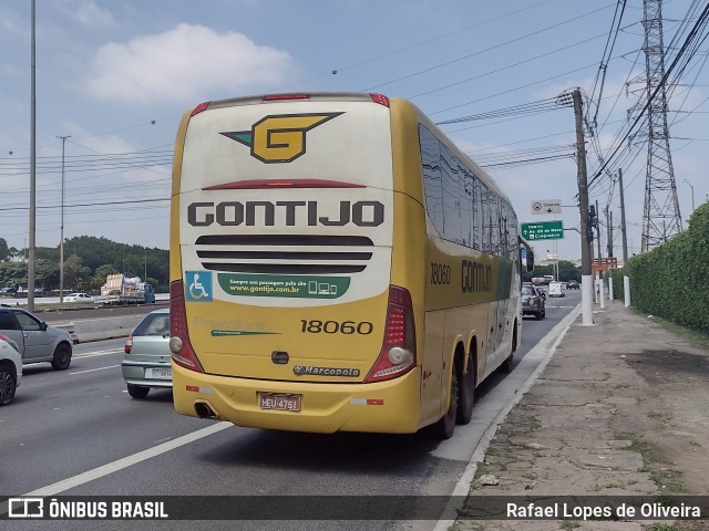 Empresa Gontijo de Transportes 18060 na cidade de São Paulo, São Paulo, Brasil, por Rafael Lopes de Oliveira. ID da foto: 9692937.