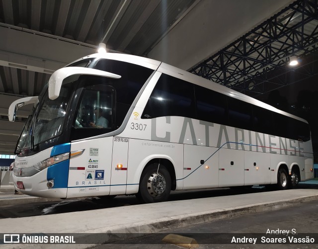 Auto Viação Catarinense 3307 na cidade de Santos, São Paulo, Brasil, por Andrey  Soares Vassão. Número da foto: #9692561.