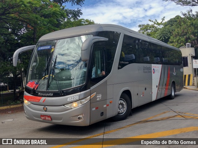 Empresa de Ônibus Pássaro Marron 45220 na cidade de São Paulo, São Paulo, Brasil, por Espedito de Brito Gomes. ID da foto: 9691702.