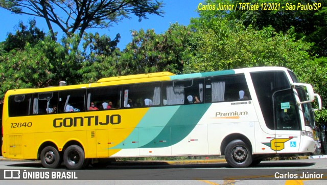 Empresa Gontijo de Transportes 12840 na cidade de São Paulo, São Paulo, Brasil, por Carlos Júnior. ID da foto: 9693958.