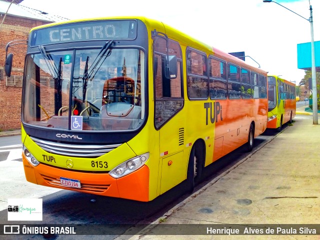 TUPi Transportes Urbanos Piracicaba 8153 na cidade de Piracicaba, São Paulo, Brasil, por Henrique Alves de Paula Silva. Número da foto: #9696277.