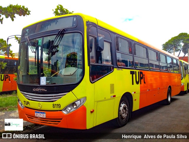 TUPi Transportes Urbanos Piracicaba 8119 na cidade de Piracicaba, São Paulo, Brasil, por Henrique Alves de Paula Silva. ID da foto: 9696351.