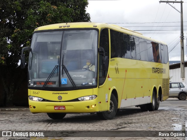 Viação Itapemirim 8647 na cidade de Vitória da Conquista, Bahia, Brasil, por Rava Ogawa. ID da foto: 9695370.