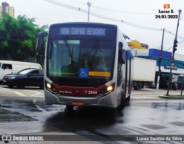 Viação Campo Belo 7 2944 na cidade de São Paulo, São Paulo, Brasil, por Lucas Santos da Silva. Número da foto: #9695731.