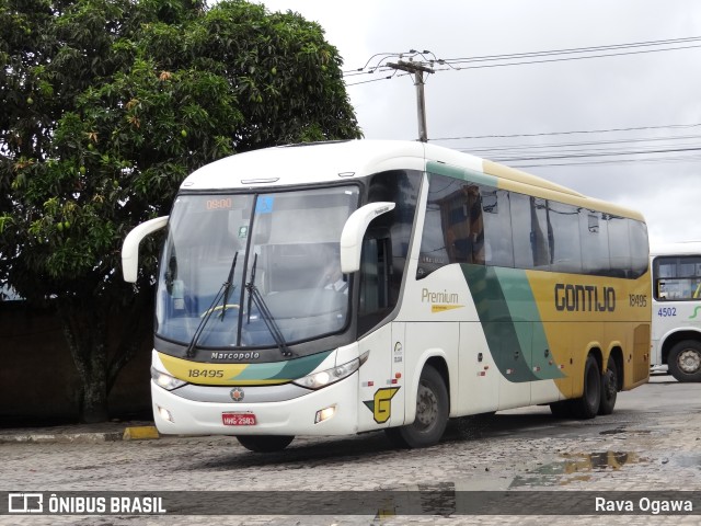 Empresa Gontijo de Transportes 18495 na cidade de Vitória da Conquista, Bahia, Brasil, por Rava Ogawa. ID da foto: 9695557.