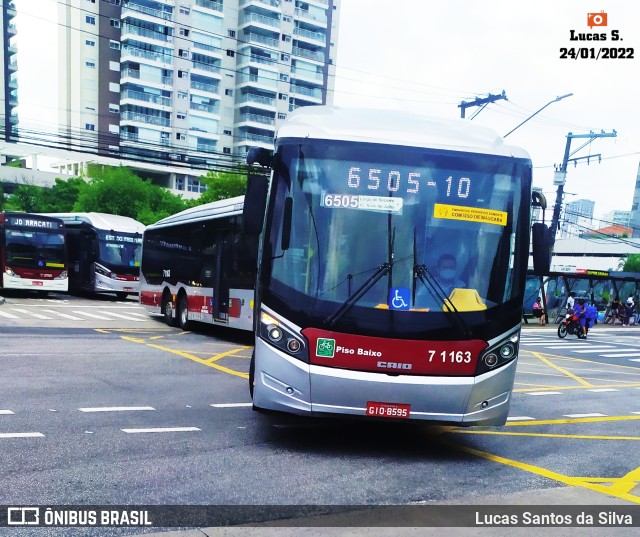 Viação Campo Belo 7 1163 na cidade de São Paulo, São Paulo, Brasil, por Lucas Santos da Silva. Número da foto: #9695704.