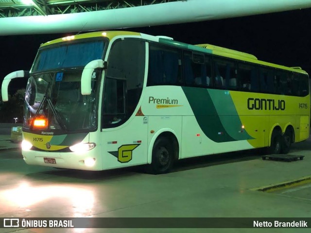 Empresa Gontijo de Transportes 14715 na cidade de Marília, São Paulo, Brasil, por Netto Brandelik. ID da foto: 9697110.