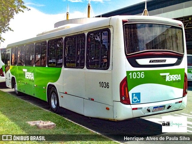 Terra Auto Viação 1036 na cidade de Paulínia, São Paulo, Brasil, por Henrique Alves de Paula Silva. ID da foto: 9697442.