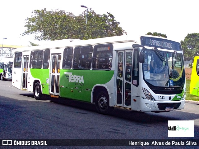 Terra Auto Viação 1043 na cidade de Paulínia, São Paulo, Brasil, por Henrique Alves de Paula Silva. ID da foto: 9697470.