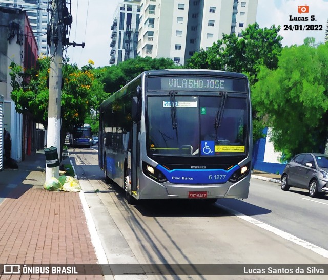 Viação Grajaú S.A. 6 1277 na cidade de São Paulo, São Paulo, Brasil, por Lucas Santos da Silva. Número da foto: #9695701.