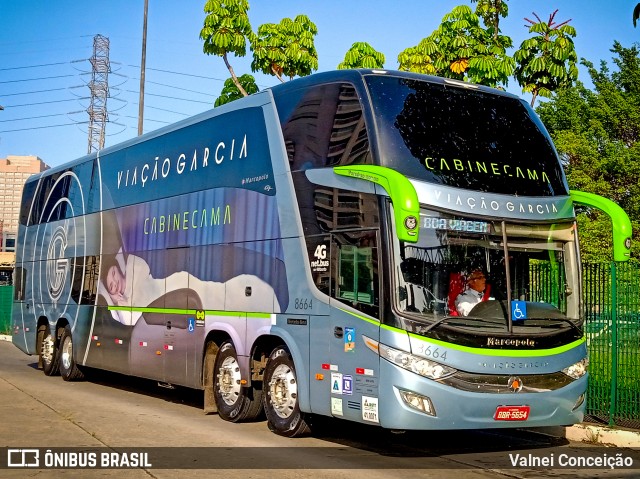 Viação Garcia 8664 na cidade de São Paulo, São Paulo, Brasil, por Valnei Conceição. ID da foto: 9697422.