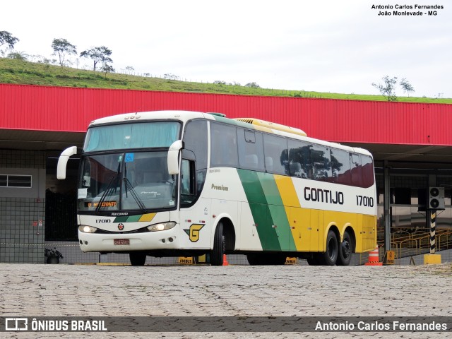 Empresa Gontijo de Transportes 17010 na cidade de João Monlevade, Minas Gerais, Brasil, por Antonio Carlos Fernandes. ID da foto: 9694842.