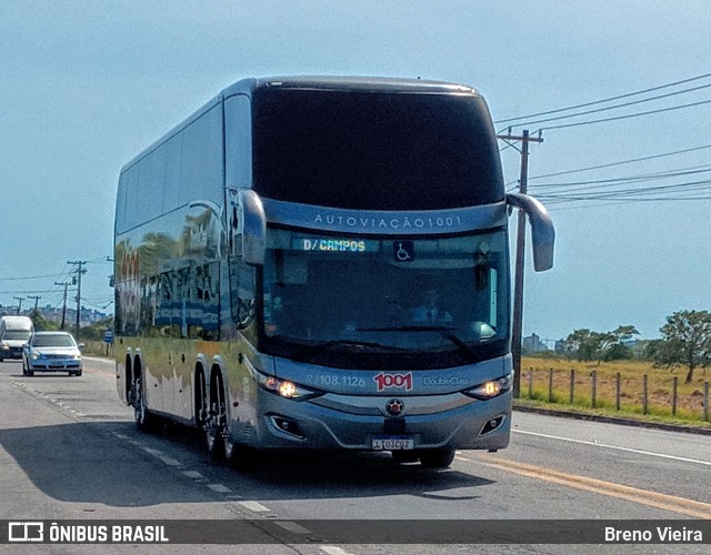Auto Viação 1001 RJ 108.1126 na cidade de Campos dos Goytacazes, Rio de Janeiro, Brasil, por Breno Vieira. Número da foto: #9695329.