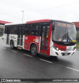 Pêssego Transportes 4 7596 na cidade de São Paulo, São Paulo, Brasil, por LUIS FELIPE CANDIDO NERI. Número da foto: #:id.