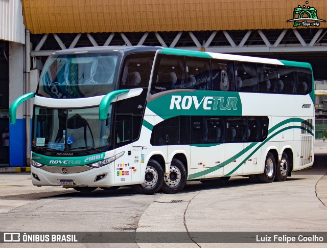 Rovetur Turismo 21001 na cidade de Rio de Janeiro, Rio de Janeiro, Brasil, por Luiz Felipe Coelho. Número da foto: #9700006.