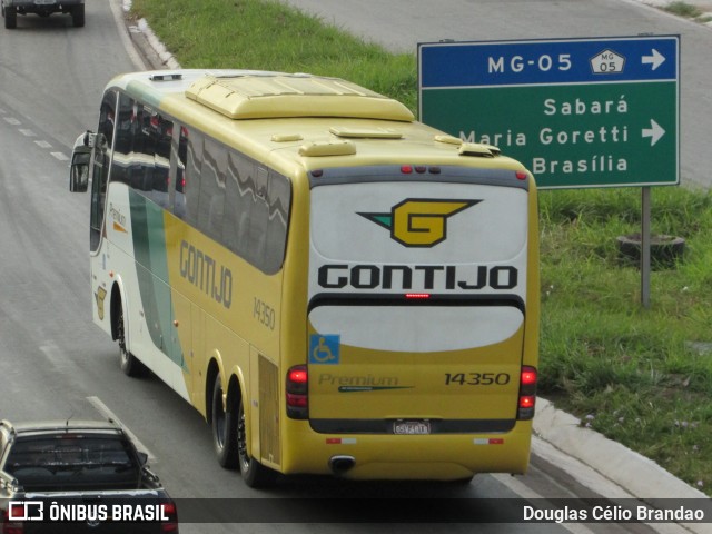 Empresa Gontijo de Transportes 14350 na cidade de Belo Horizonte, Minas Gerais, Brasil, por Douglas Célio Brandao. ID da foto: 9700671.