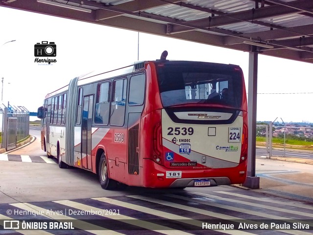 Expresso CampiBus 2539 na cidade de Campinas, São Paulo, Brasil, por Henrique Alves de Paula Silva. Número da foto: #9700732.