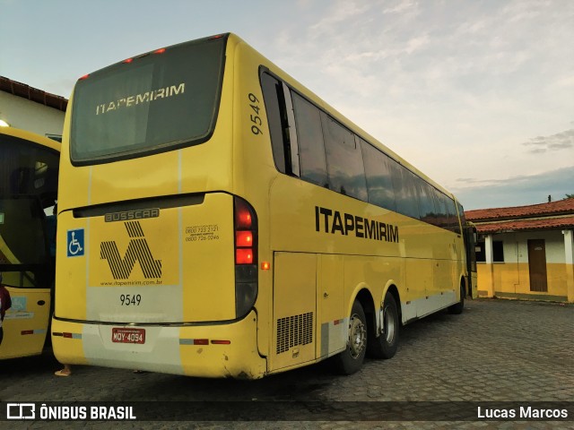 Viação Itapemirim 9549 na cidade de Feira de Santana, Bahia, Brasil, por Lucas Marcos. ID da foto: 9698411.