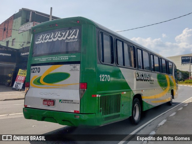 Exclusiva Turismo 1270 na cidade de Franco da Rocha, São Paulo, Brasil, por Espedito de Brito Gomes. ID da foto: 9697722.