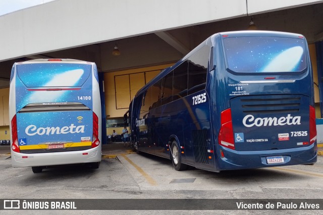 Viação Cometa 721525 na cidade de Sorocaba, São Paulo, Brasil, por Vicente de Paulo Alves. ID da foto: 9698791.