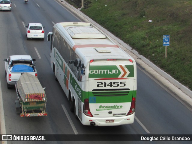 Empresa Gontijo de Transportes 21455 na cidade de Belo Horizonte, Minas Gerais, Brasil, por Douglas Célio Brandao. ID da foto: 9700877.