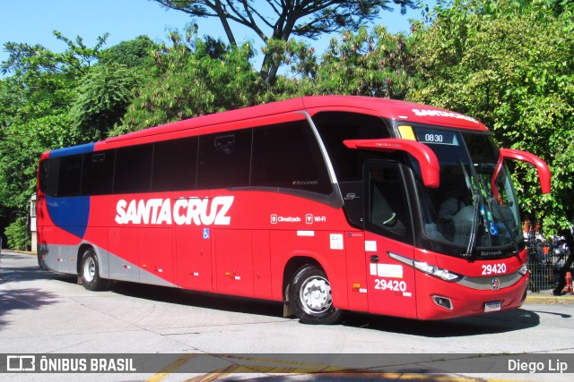 Viação Santa Cruz 29420 na cidade de São Paulo, São Paulo, Brasil, por Diego Lip. Número da foto: #9700299.