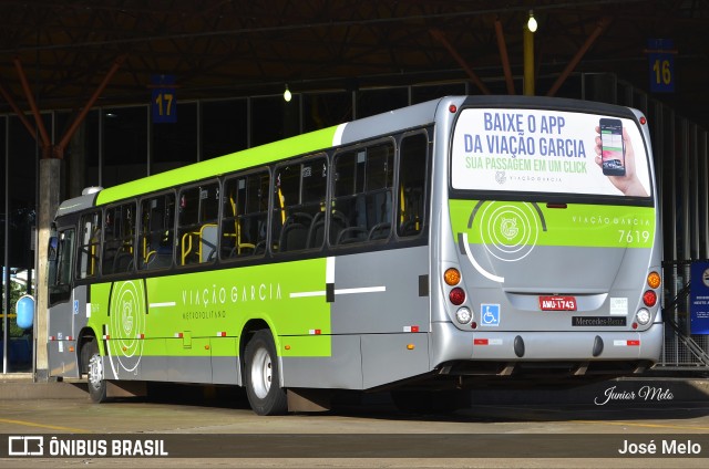 Viação Garcia 7619 na cidade de Maringá, Paraná, Brasil, por José Melo. Número da foto: #9700867.