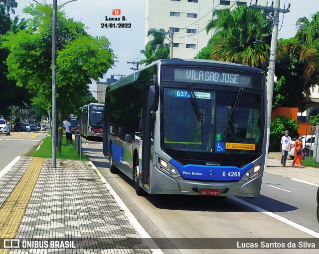 Viação Paratodos > São Jorge > Metropolitana São Paulo > Mobibrasil 6 4268 na cidade de São Paulo, São Paulo, Brasil, por Lucas Santos da Silva. Número da foto: #9698204.