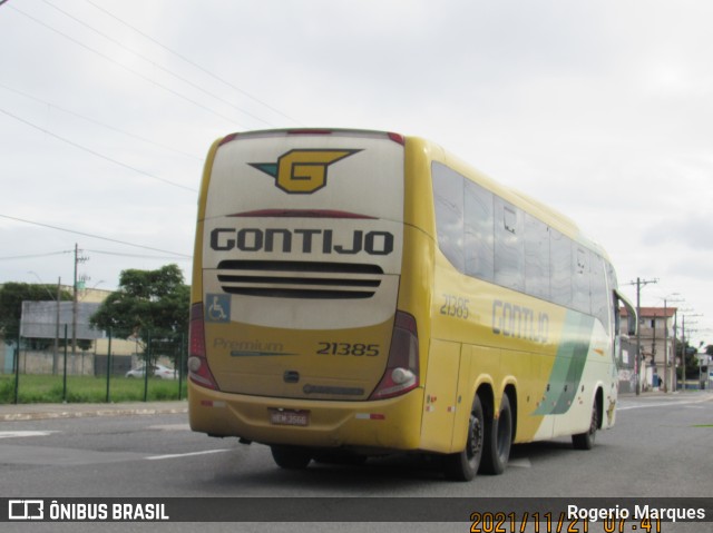 Empresa Gontijo de Transportes 21385 na cidade de São José dos Campos, São Paulo, Brasil, por Rogerio Marques. ID da foto: 9699824.