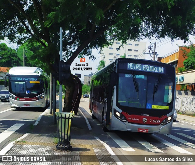 Viação Gatusa Transportes Urbanos 7 6925 na cidade de São Paulo, São Paulo, Brasil, por Lucas Santos da Silva. Número da foto: #9700750.