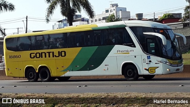 Empresa Gontijo de Transportes 18860 na cidade de Betim, Minas Gerais, Brasil, por Hariel Bernades. ID da foto: 9699496.