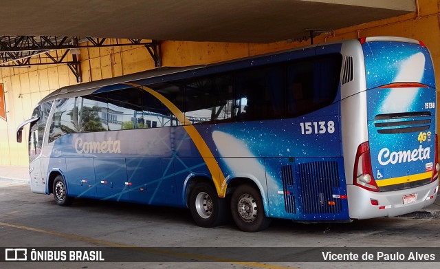 Viação Cometa 15138 na cidade de Sorocaba, São Paulo, Brasil, por Vicente de Paulo Alves. ID da foto: 9698819.