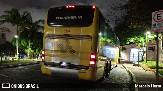 Viação Itapemirim 7809 na cidade de Minas Gerais, Brasil, por Marcelo Horta. ID da foto: 9699209.