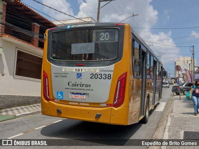 Viação Cidade de Caieiras 20338 na cidade de Caieiras, São Paulo, Brasil, por Espedito de Brito Gomes. Número da foto: #9699967.