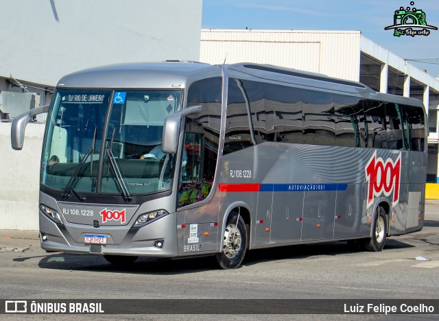 Auto Viação 1001 RJ 108.1228 na cidade de Rio de Janeiro, Rio de Janeiro, Brasil, por Luiz Felipe Coelho. ID da foto: 9699982.