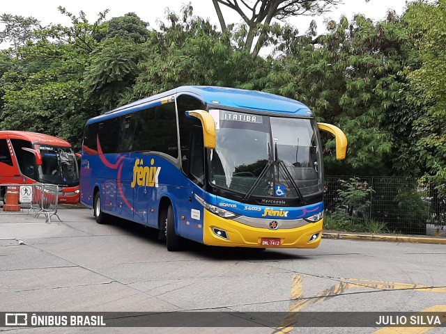 Rápido Expresso Fênix Viação 34025 na cidade de São Paulo, São Paulo, Brasil, por JULIO SILVA. Número da foto: #9700470.