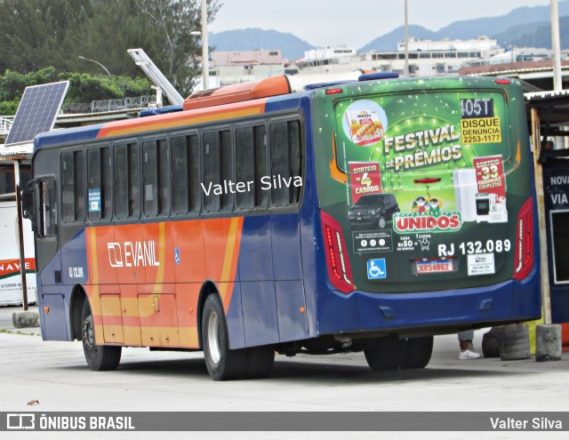 Evanil Transportes e Turismo RJ 132.089 na cidade de Rio de Janeiro, Rio de Janeiro, Brasil, por Valter Silva. Número da foto: #9698435.