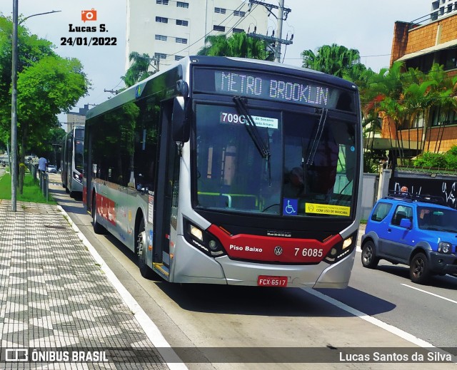 Viação Gatusa Transportes Urbanos 7 6085 na cidade de São Paulo, São Paulo, Brasil, por Lucas Santos da Silva. Número da foto: #9698248.