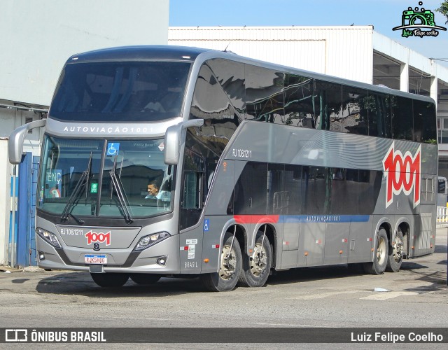 Auto Viação 1001 RJ 108.1211 na cidade de Rio de Janeiro, Rio de Janeiro, Brasil, por Luiz Felipe Coelho. Número da foto: #9699977.