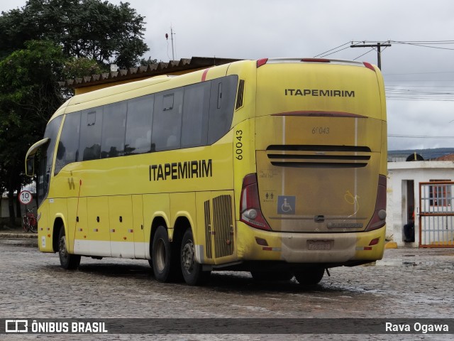 Viação Itapemirim 60043 na cidade de Vitória da Conquista, Bahia, Brasil, por Rava Ogawa. ID da foto: 9698626.