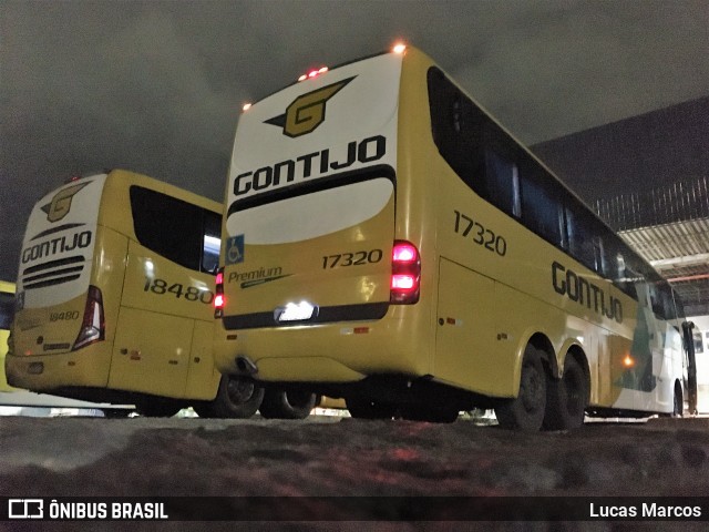 Empresa Gontijo de Transportes 17320 na cidade de Viana, Espírito Santo, Brasil, por Lucas Marcos. ID da foto: 9700882.