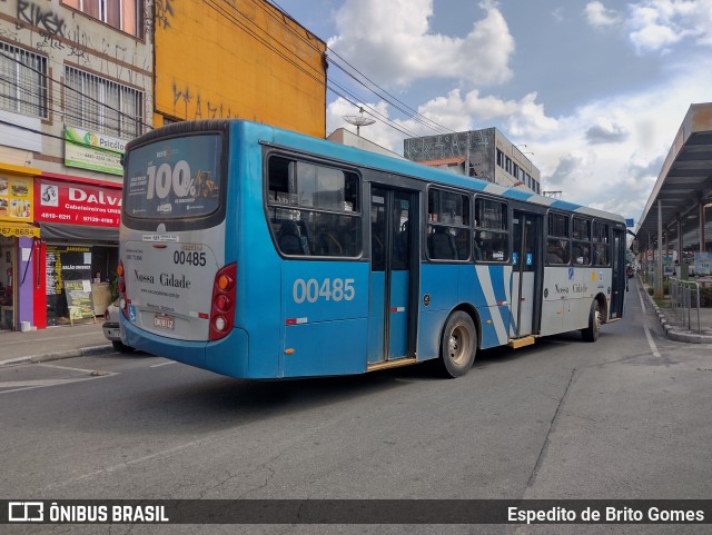 Viação Nossa Cidade 00485 na cidade de Franco da Rocha, São Paulo, Brasil, por Espedito de Brito Gomes. Número da foto: #9699943.