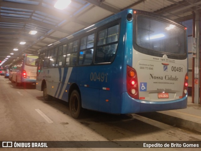 Viação Nossa Cidade 00491 na cidade de Franco da Rocha, São Paulo, Brasil, por Espedito de Brito Gomes. Número da foto: #9699896.