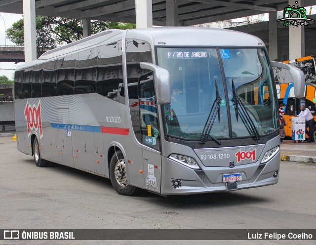 Auto Viação 1001 RJ 108.1230 na cidade de Rio de Janeiro, Rio de Janeiro, Brasil, por Luiz Felipe Coelho. Número da foto: #9700014.
