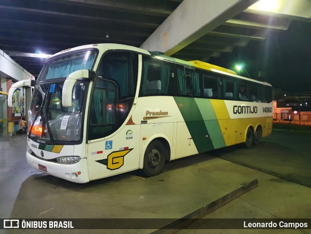 Empresa Gontijo de Transportes 14060 na cidade de Araxá, Minas Gerais, Brasil, por Leonardo Campos. Número da foto: #9701478.