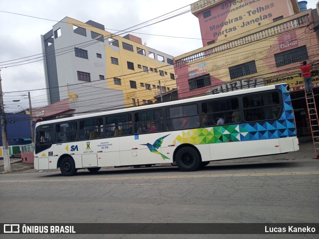 Viação Guaianazes 01 178 na cidade de Santo André, São Paulo, Brasil, por Lucas Kaneko. Número da foto: #9701423.
