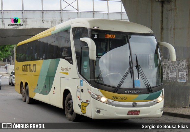 Empresa Gontijo de Transportes 18020 na cidade de Belo Horizonte, Minas Gerais, Brasil, por Sérgio de Sousa Elias. ID da foto: 9703013.